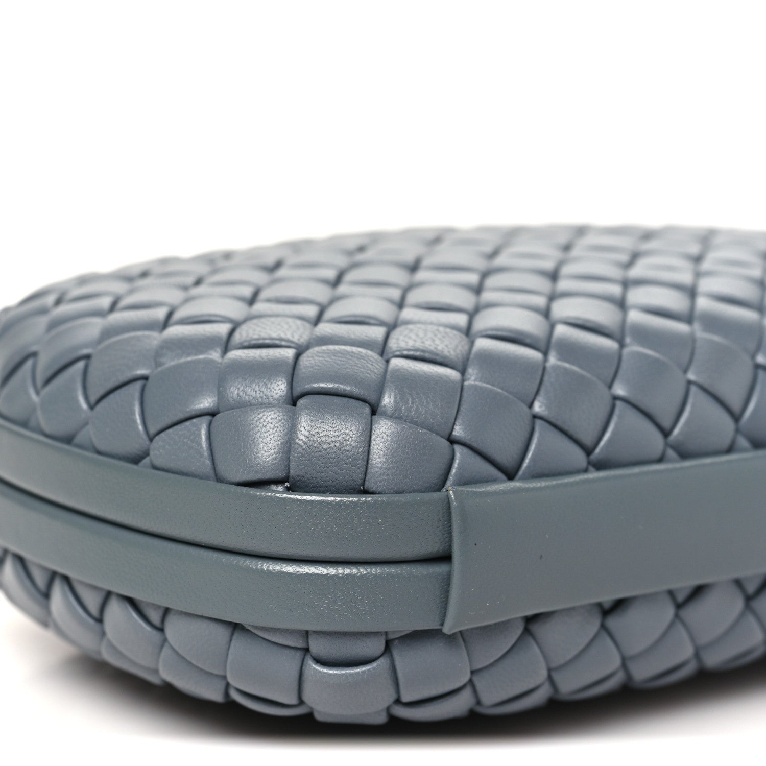 Bottega Veneta Nappa Intrecciato Minaudiere Knot Clutch Thunder 8 of 9