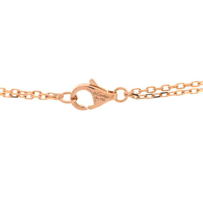 Cartier 18K Pink Gold 2 Diamond LOVE Necklace 4 of 4
