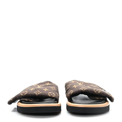Louis Vuitton Nylon Monogram Pool Pillow Comfort Mule 40 Cacao Brown 2 of 8