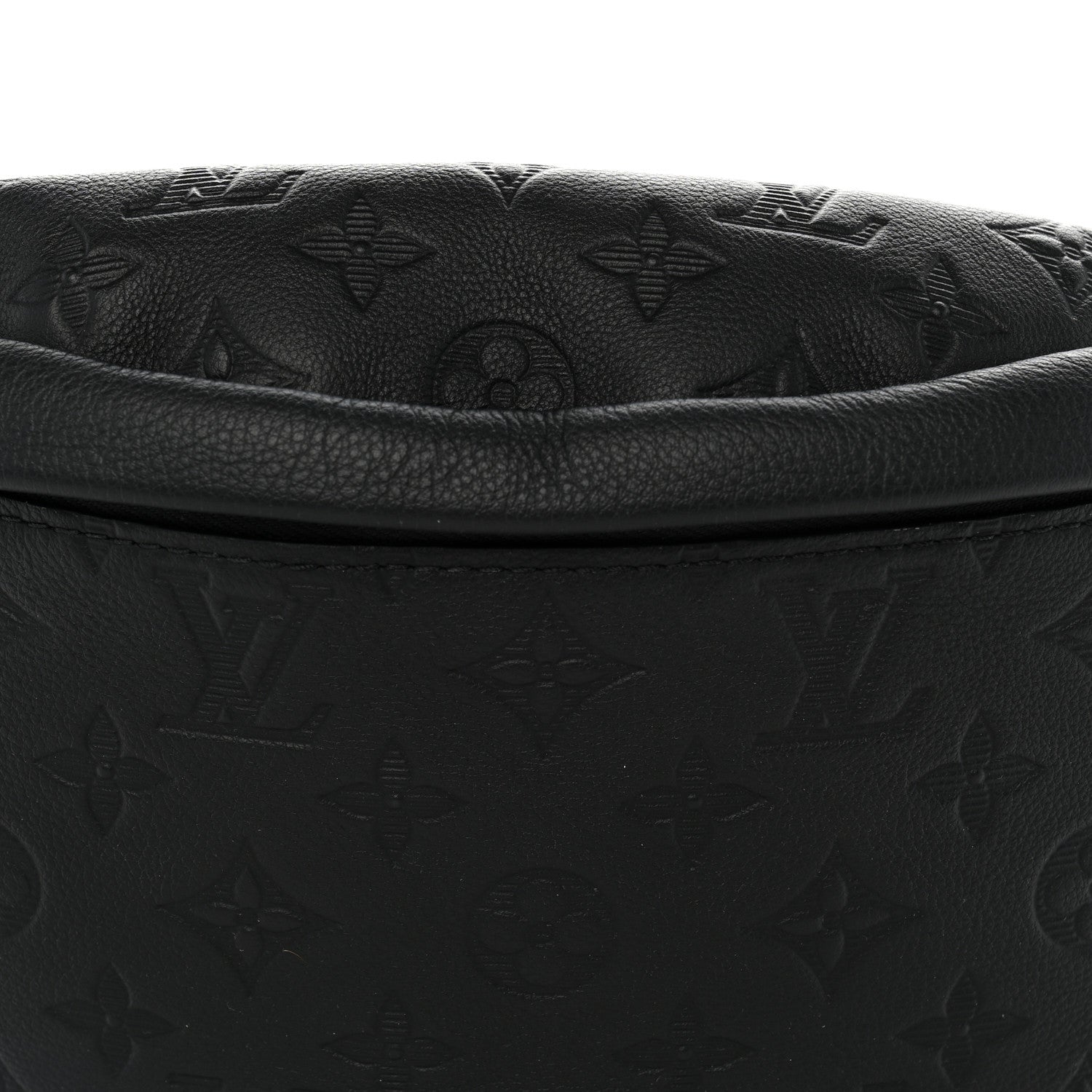 Louis Vuitton Calfskin Monogram Shadow Discovery Bumbag Black 6 of 8