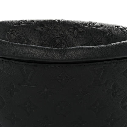Louis Vuitton Calfskin Monogram Shadow Discovery Bumbag Black 6 of 8