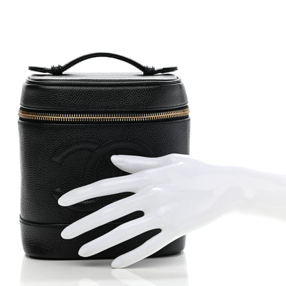 Chanel Caviar Vanity Cosmetic Case Black 2 of 14