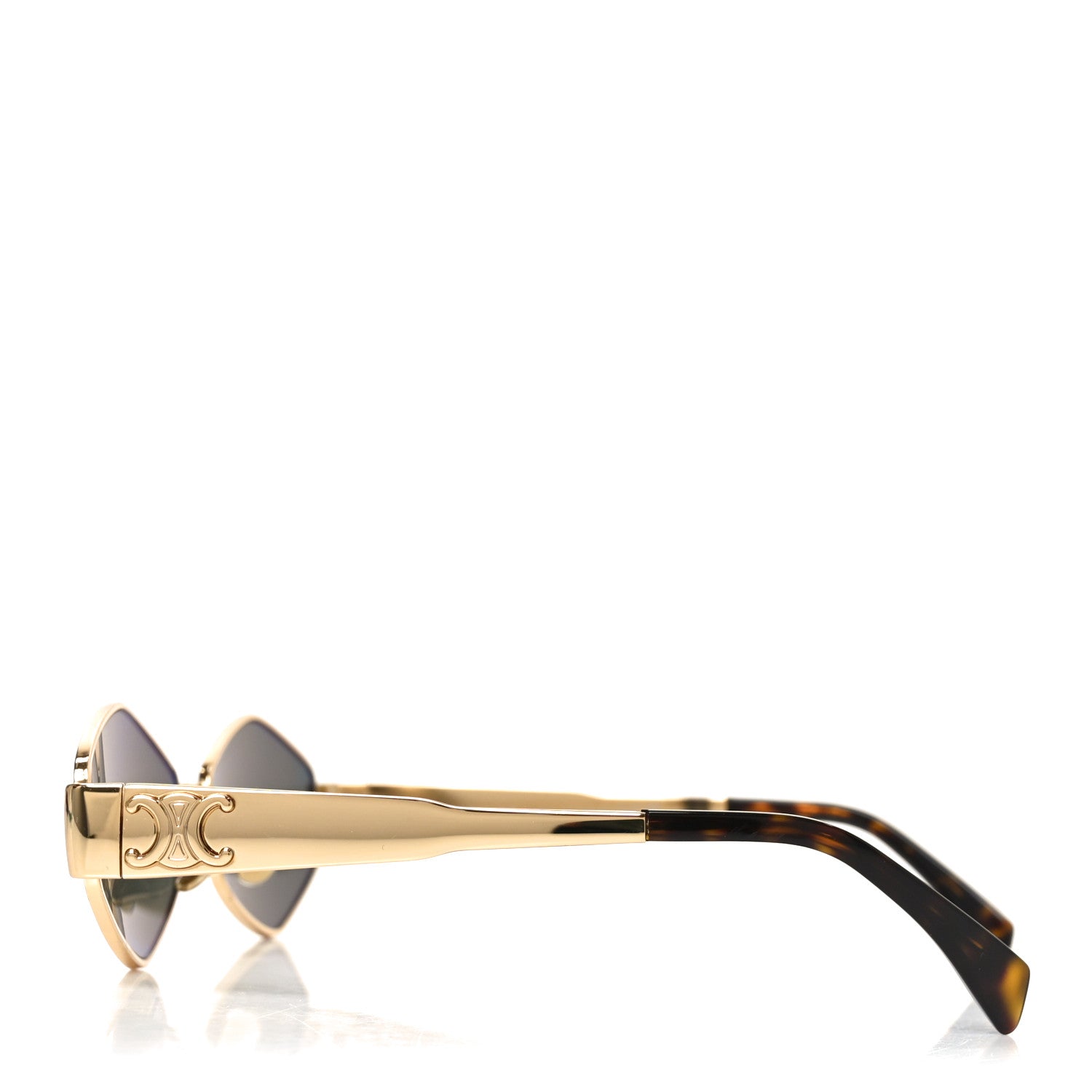 Celine Metal Triomphe 02 Sunglasses CL40254U Rose Gold Brown 3 of 7