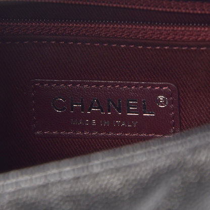 Chanel Caviar Chevron Quilted Small Coco Handle Flap So Black 7 of 9