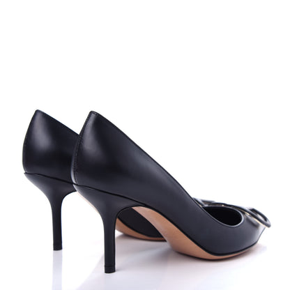 Valentino Garavani Calfskin Vlogo Signature 80mm Pumps 36.5 Black 4 of 11