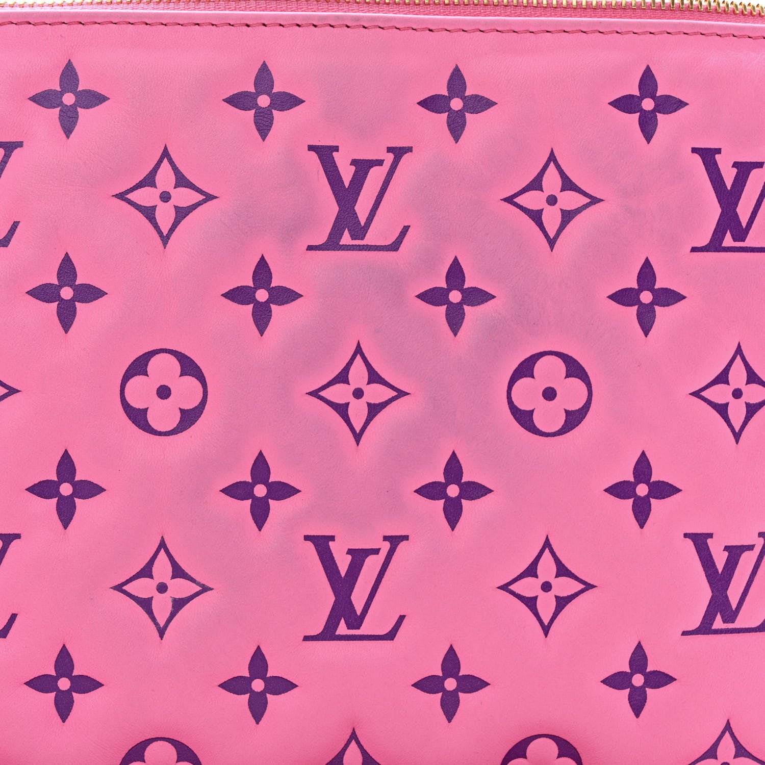Louis Vuitton Lambskin Embossed Monogram Vuittamins Coussin PM Rose Violet 12 of 12