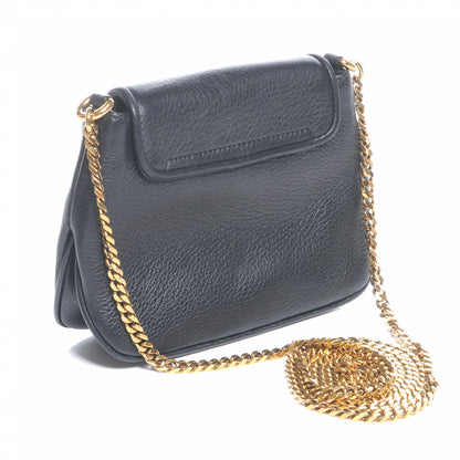 Gucci Pebbled Calfskin Small 1973 Chain Shoulder Bag Black 3 of 7