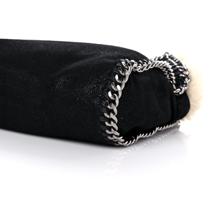 Stella McCartney Shaggy Deer Fur Falabella Fold Over Tote Black 8 of 8