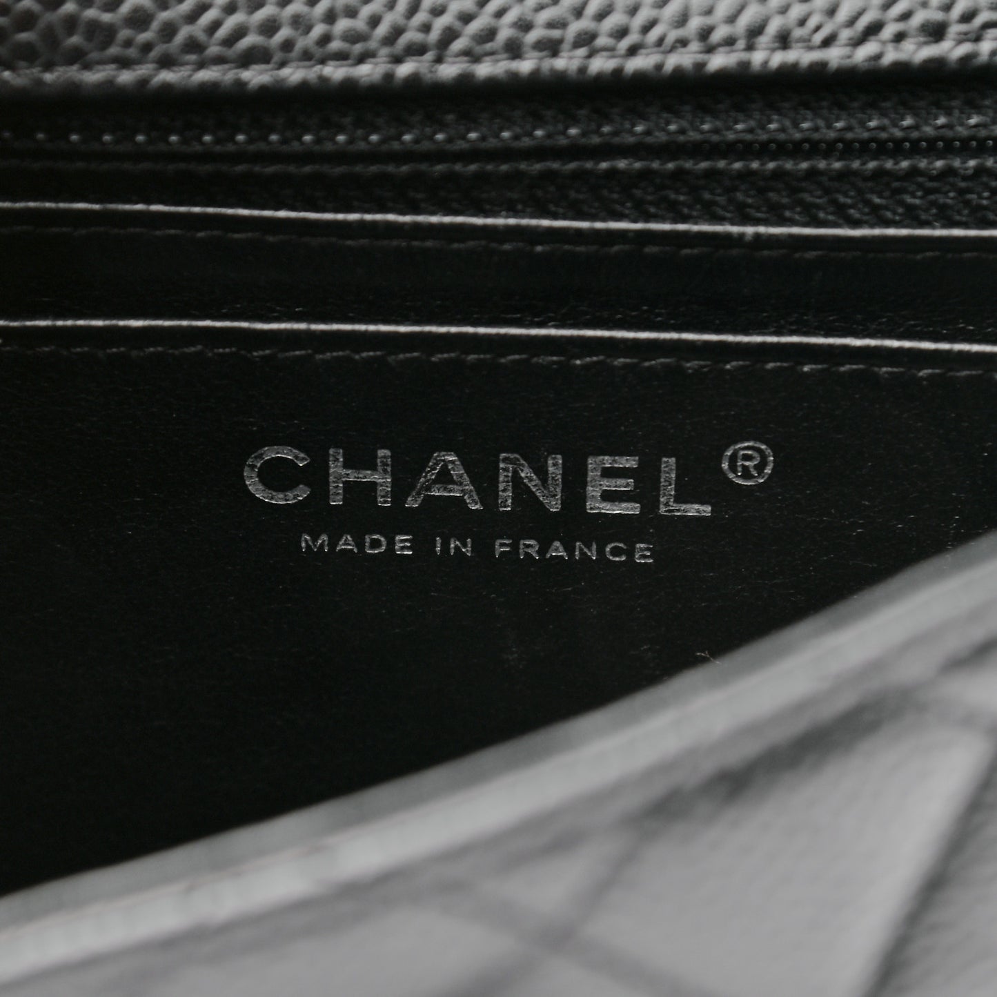 Caviar Quilted Mini Square Flap Black