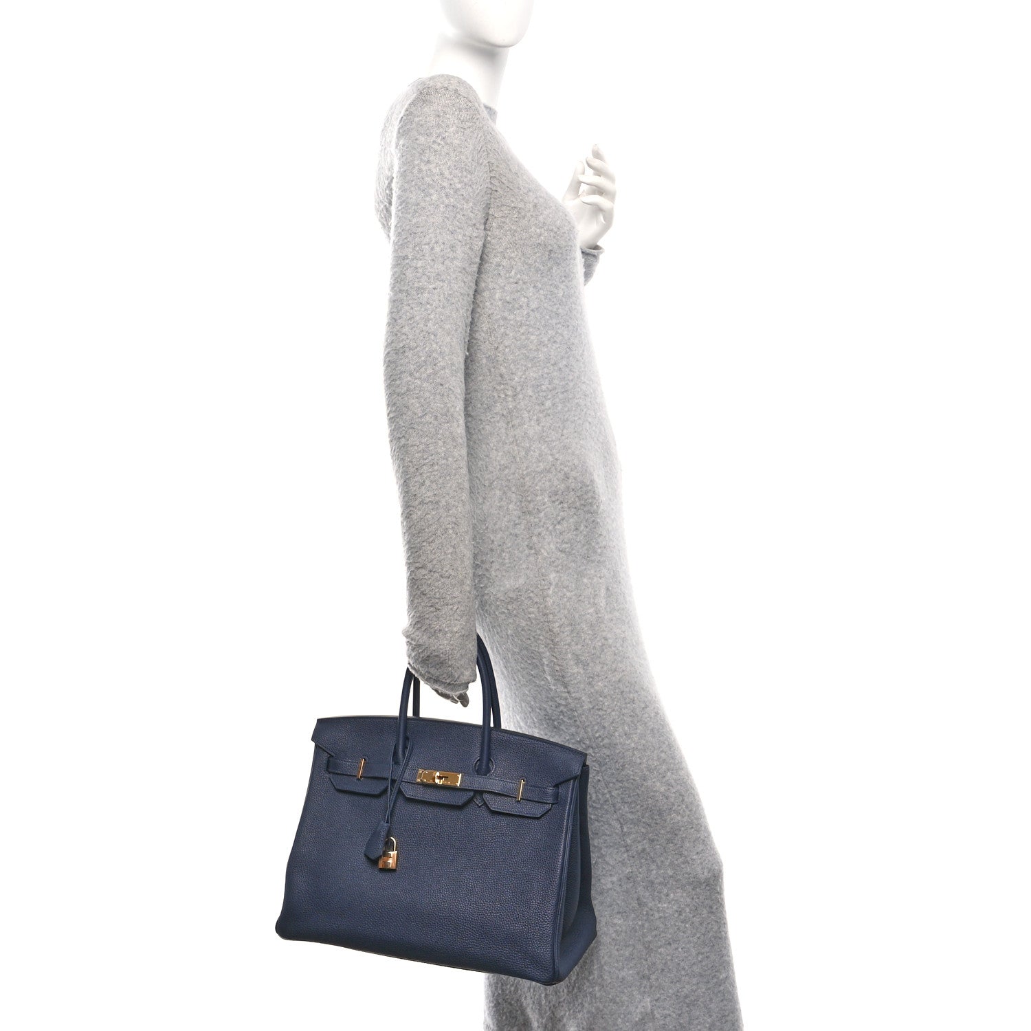 Hermes Togo BIRKIN 35 Bleu Nuit 2 of 12