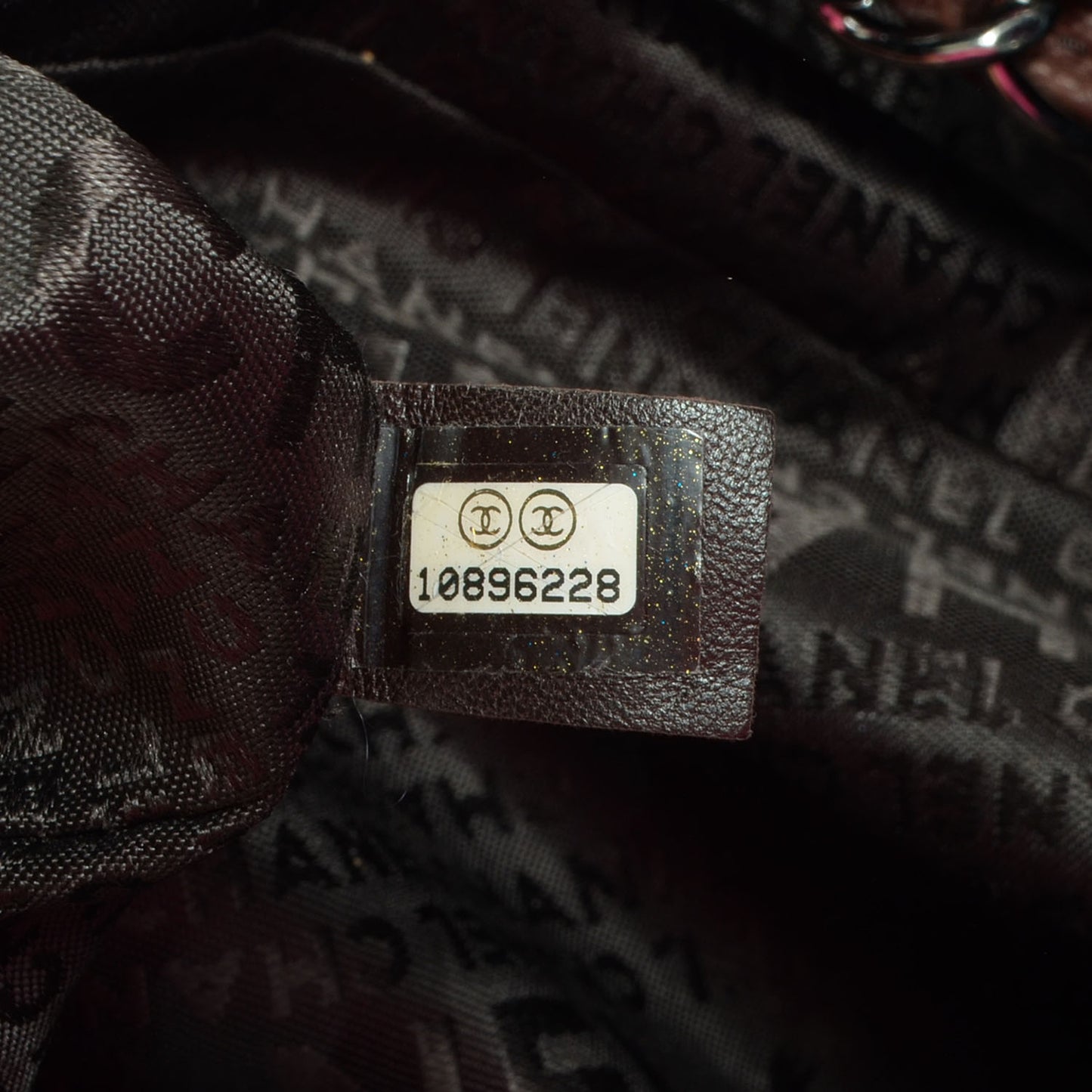 Distressed Caviar XL Coco Cabas Brown