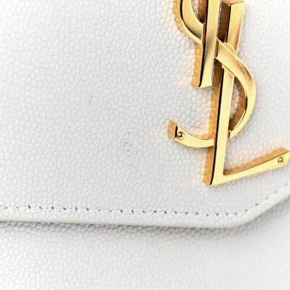 Saint Laurent Grain de Poudre Mini Uptown Crossbody Bag Crema Soft 8 of 10