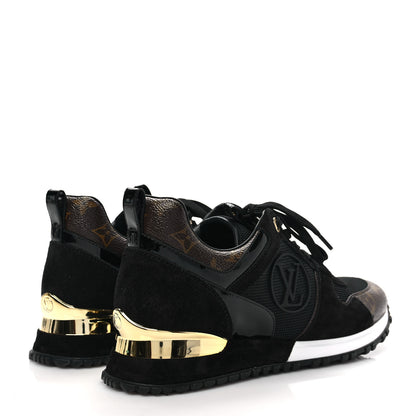 Louis Vuitton Suede Monogram Run Away Sneakers 36.5 Black 4 of 7