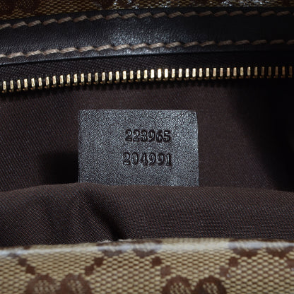 Gucci Crystal Monogram Mix Hobo Dark Brown 7 of 7