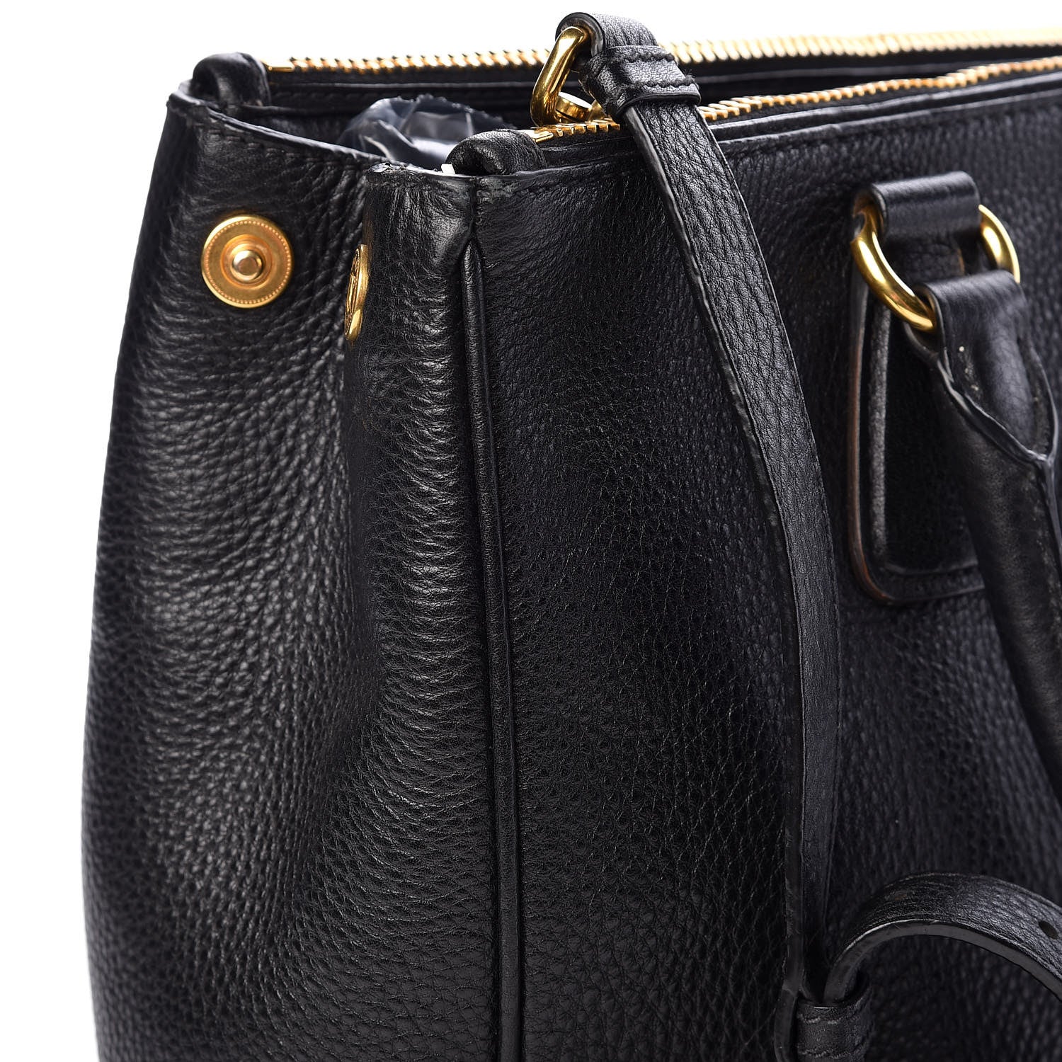 Prada Vitello Daino Large Double Zip Tote Nero Black 21 of 24
