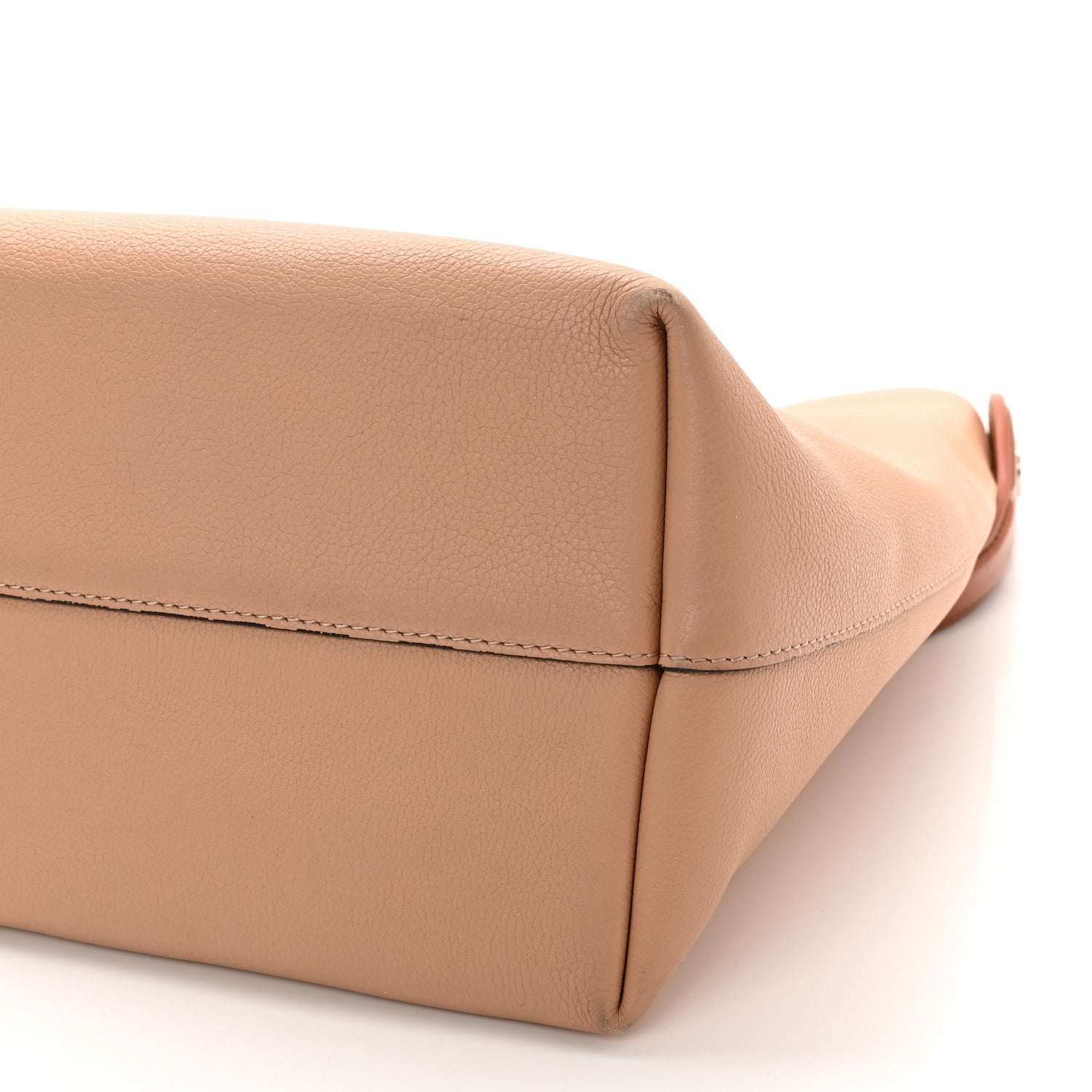 Louis Vuitton Calfskin Lockme Hobo Beige 9 of 10