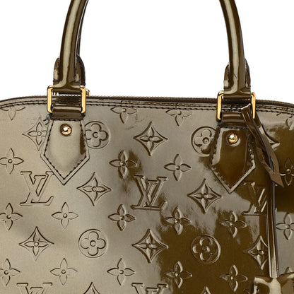 Louis Vuitton Vernis Alma GM Vert Olive 7 of 12