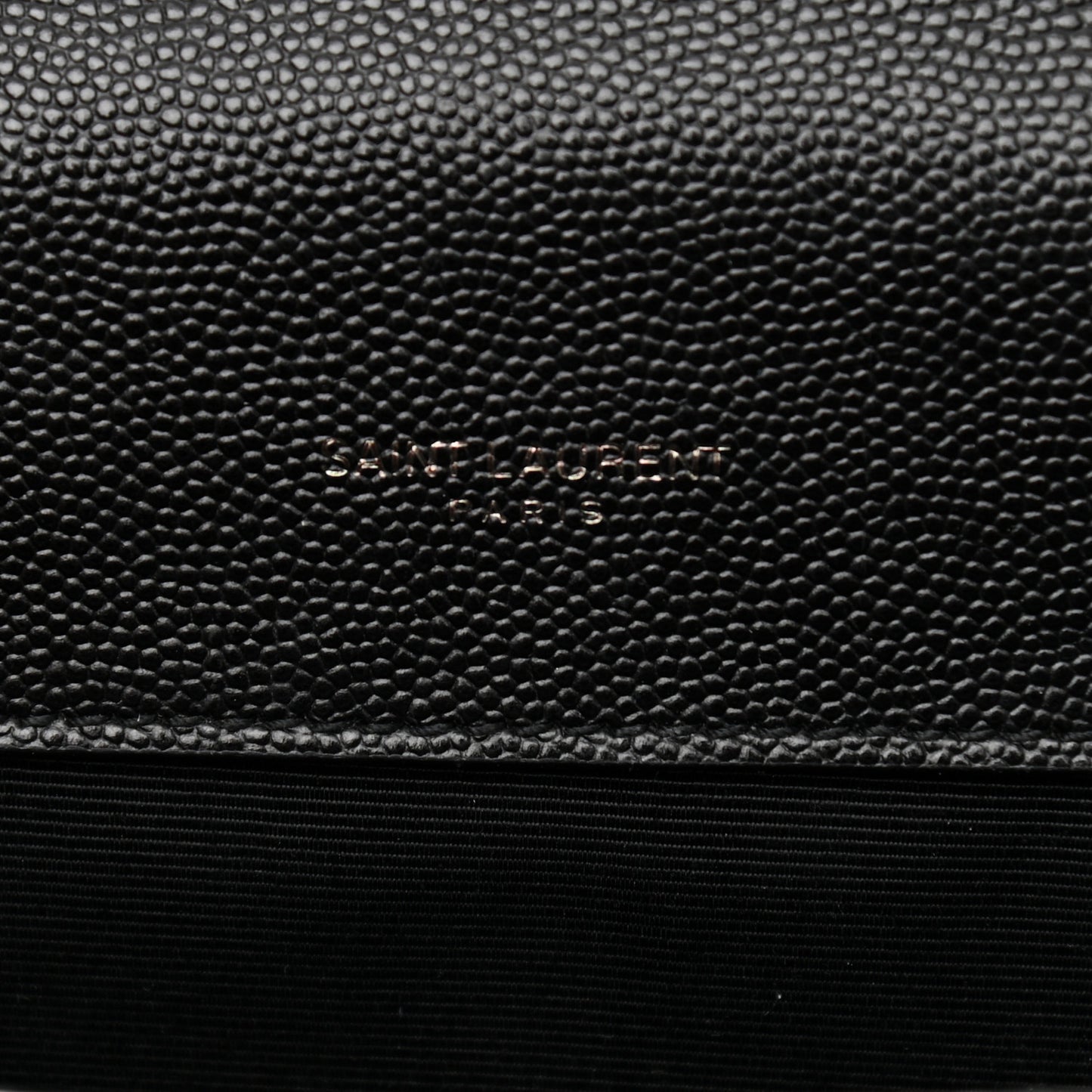Grain De Poudre Textured Mixed Matelasse Triquilt Small Monogram Satchel Black