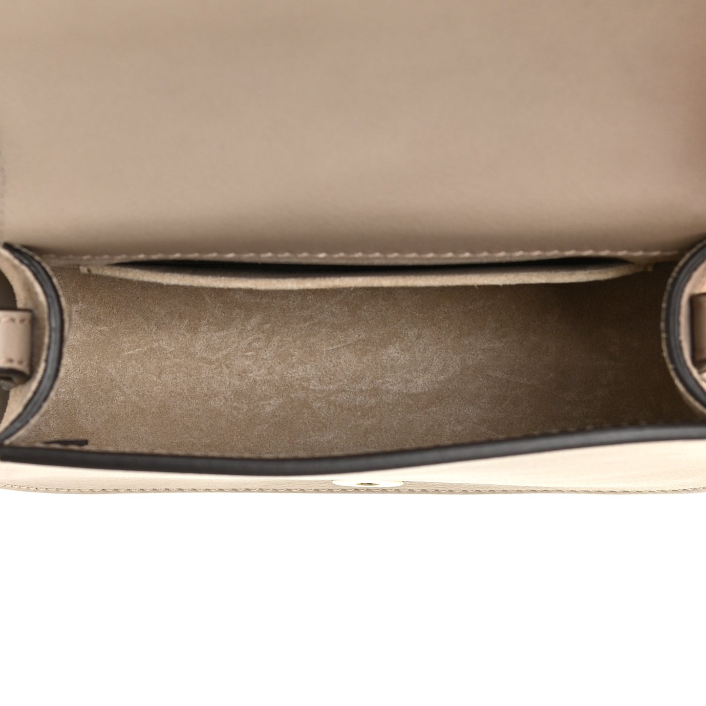 Calfskin Suede Medium Nile Bracelet Bag Motty Grey