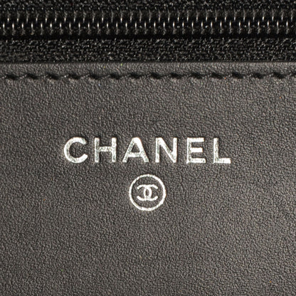 Chanel Caviar Quilted Boy Wallet On Chain WOC Black 6 of 8