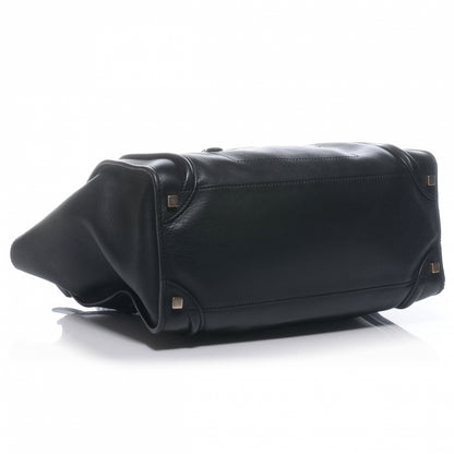 Celine Smooth Calfskin Shoulder Luggage Black 5 of 8