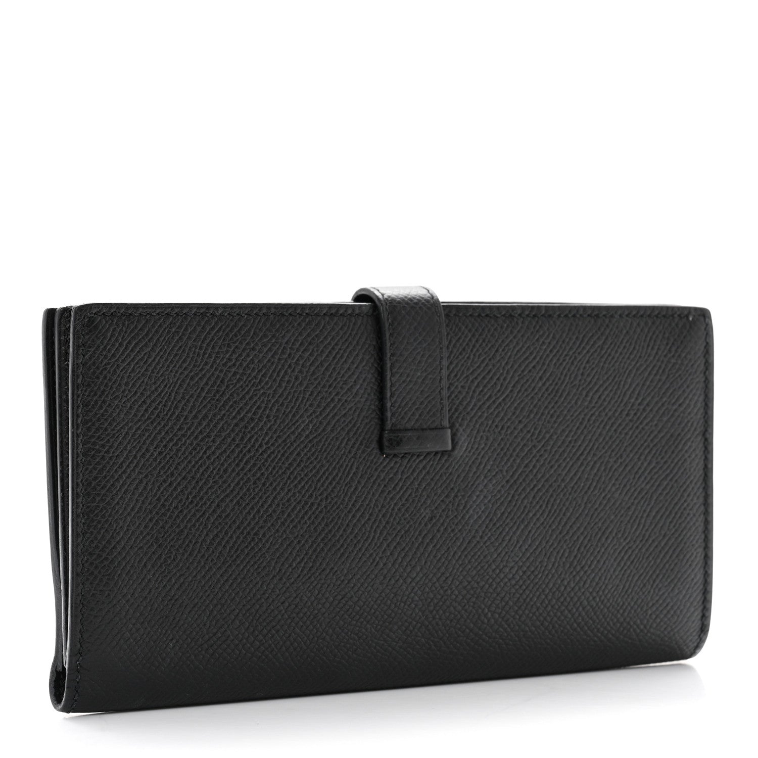Hermes Epsom Bearn Gusset Wallet Black 3 of 7