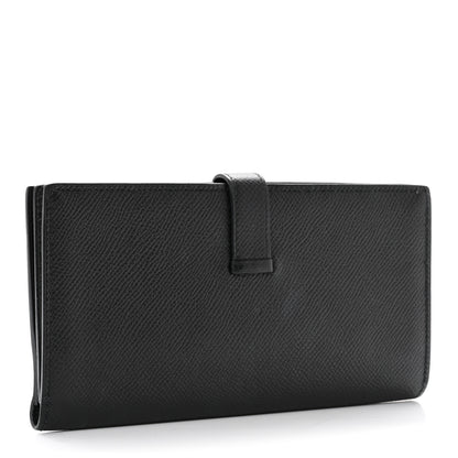 Hermes Epsom Bearn Gusset Wallet Black 3 of 7