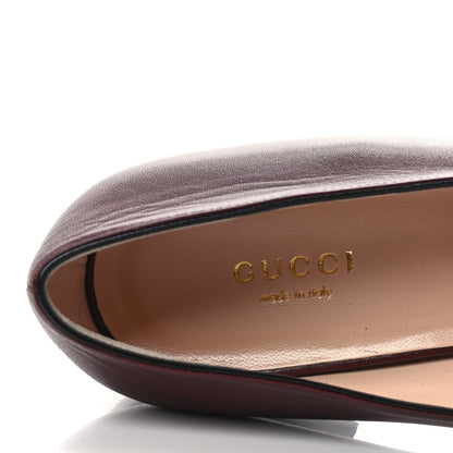 Gucci Malaga Kid Womens GG Marmont Loafers 39 Vintage Bordeaux 8 of 10