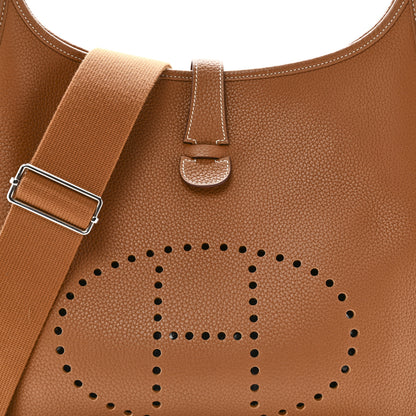 Hermes Taurillon Clemence Evelyne III PM Gold 8 of 11