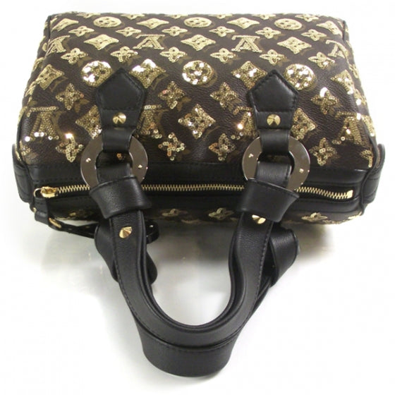 Louis Vuitton Monogram Sequins Eclipse Speedy 28 Gold 5 of 8