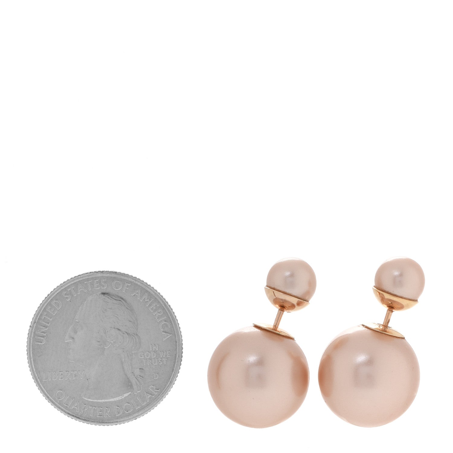 Christian Dior Pearl Mise En Dior Tribal Earrings Pink 2 of 5