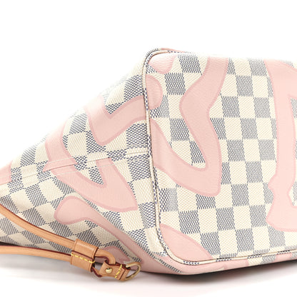 Louis Vuitton Damier Azur Tahitienne Neverfull MM 10 of 11