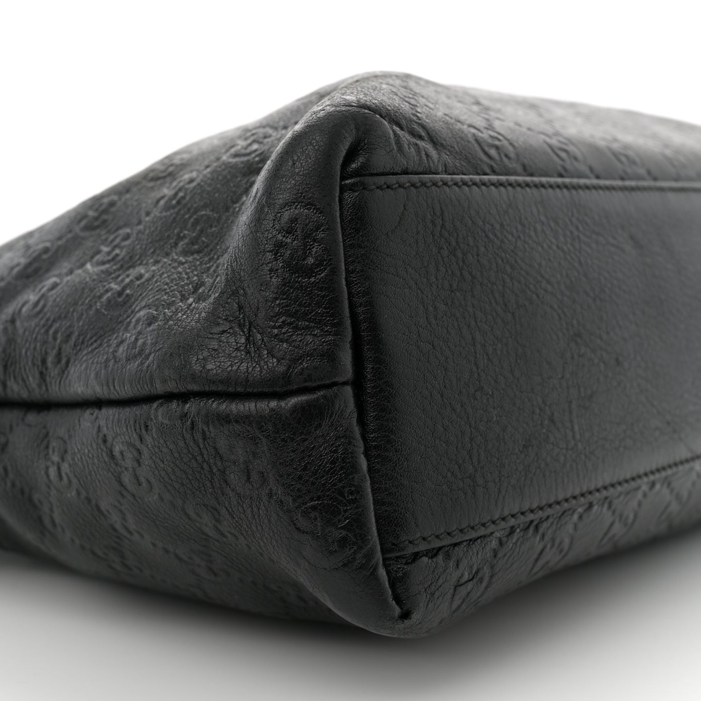 Guccissima Medium Zippered Shopping Tote Black