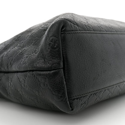 Gucci Guccissima Medium Zippered Shopping Tote Black 9 of 12