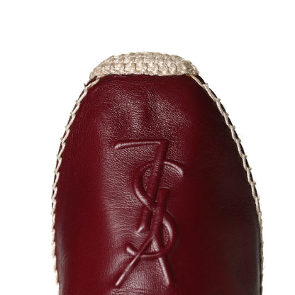Saint Laurent Nappa Vendome Monogram Espadrilles 37 Barolo 10 of 11