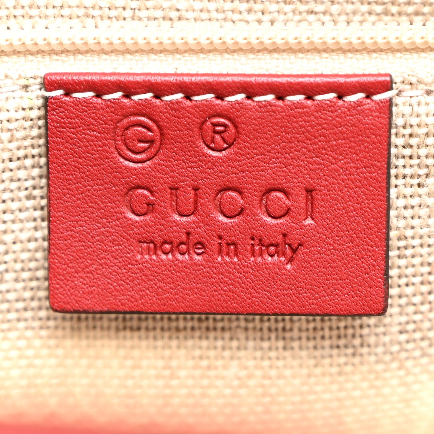 Soft Microguccissima Medium Crossbody Bag Rosso