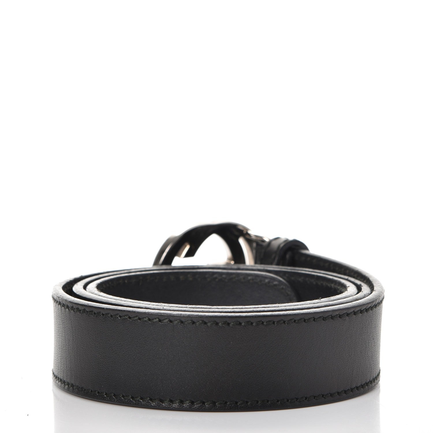 Gucci Calfskin Interlocking G Belt 80 32 Black 3 of 7