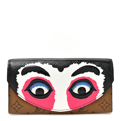 Louis Vuitton Reverse Monogram Kabuki Sarah Wallet 1 of 10