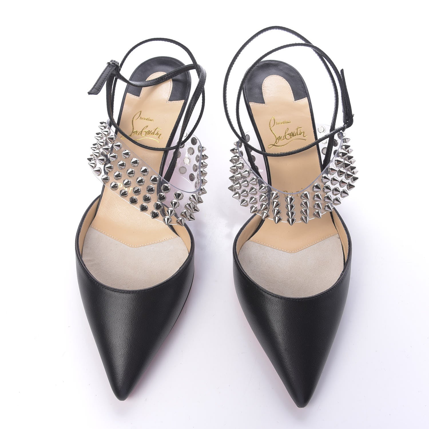 Christian Louboutin Nappa PVC Levita 55 Pumps 39 Black 5 of 11