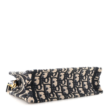 Christian Dior Oblique Mini Book Tote With Strap Blue Multicolor 4 of 10