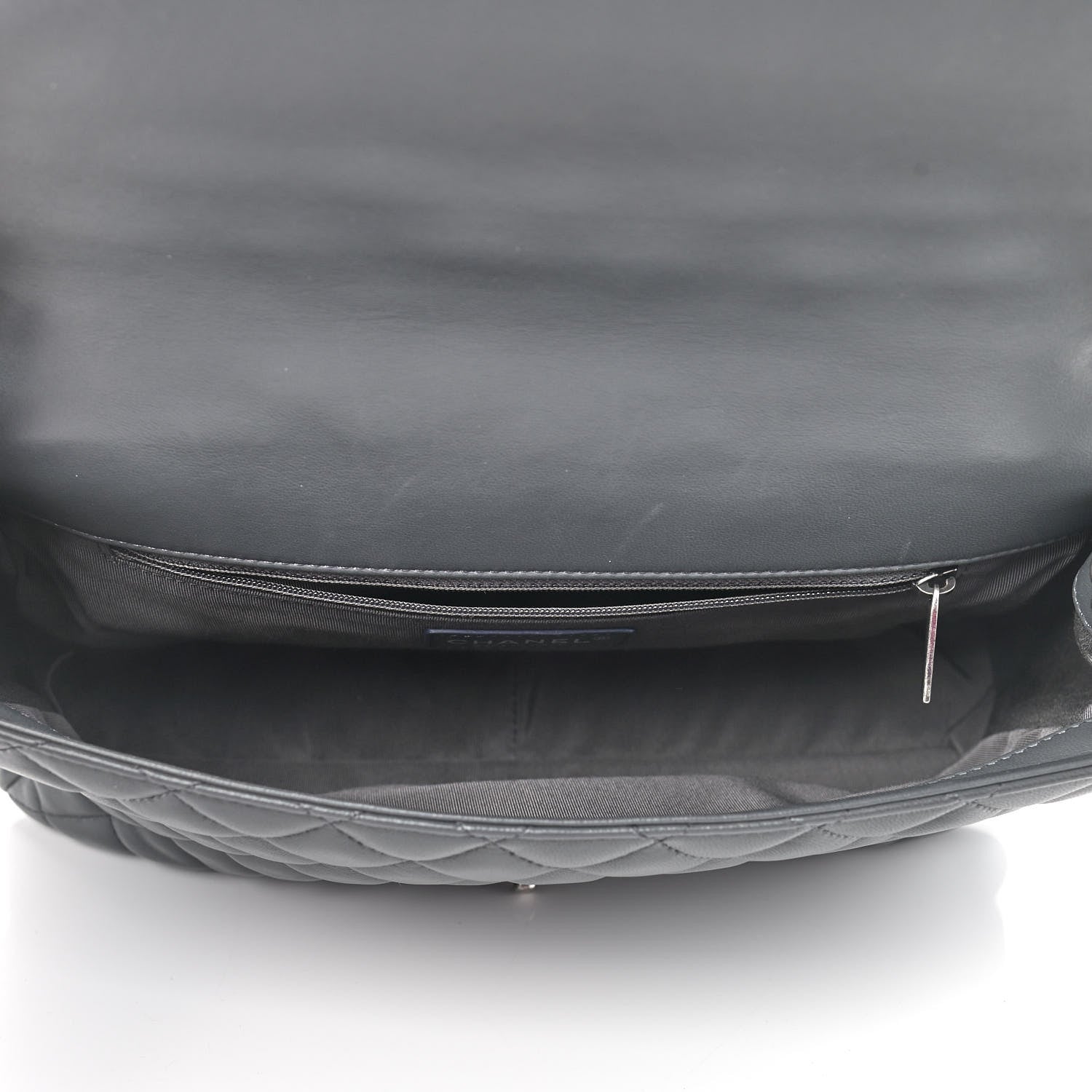 Chanel Lambskin Quilted Jumbo Multi Flap Bag Dark Grey 4 of 8