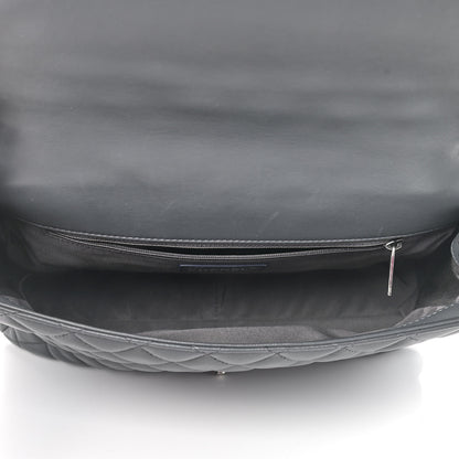 Chanel Lambskin Quilted Jumbo Multi Flap Bag Dark Grey 4 of 8