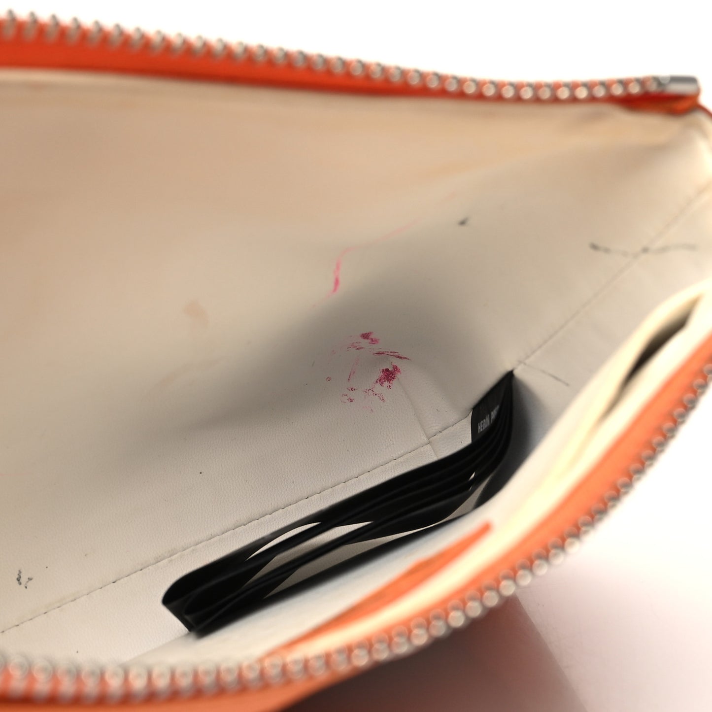 X Heron Preston PVC Transparent Crossbody Bag Orange White