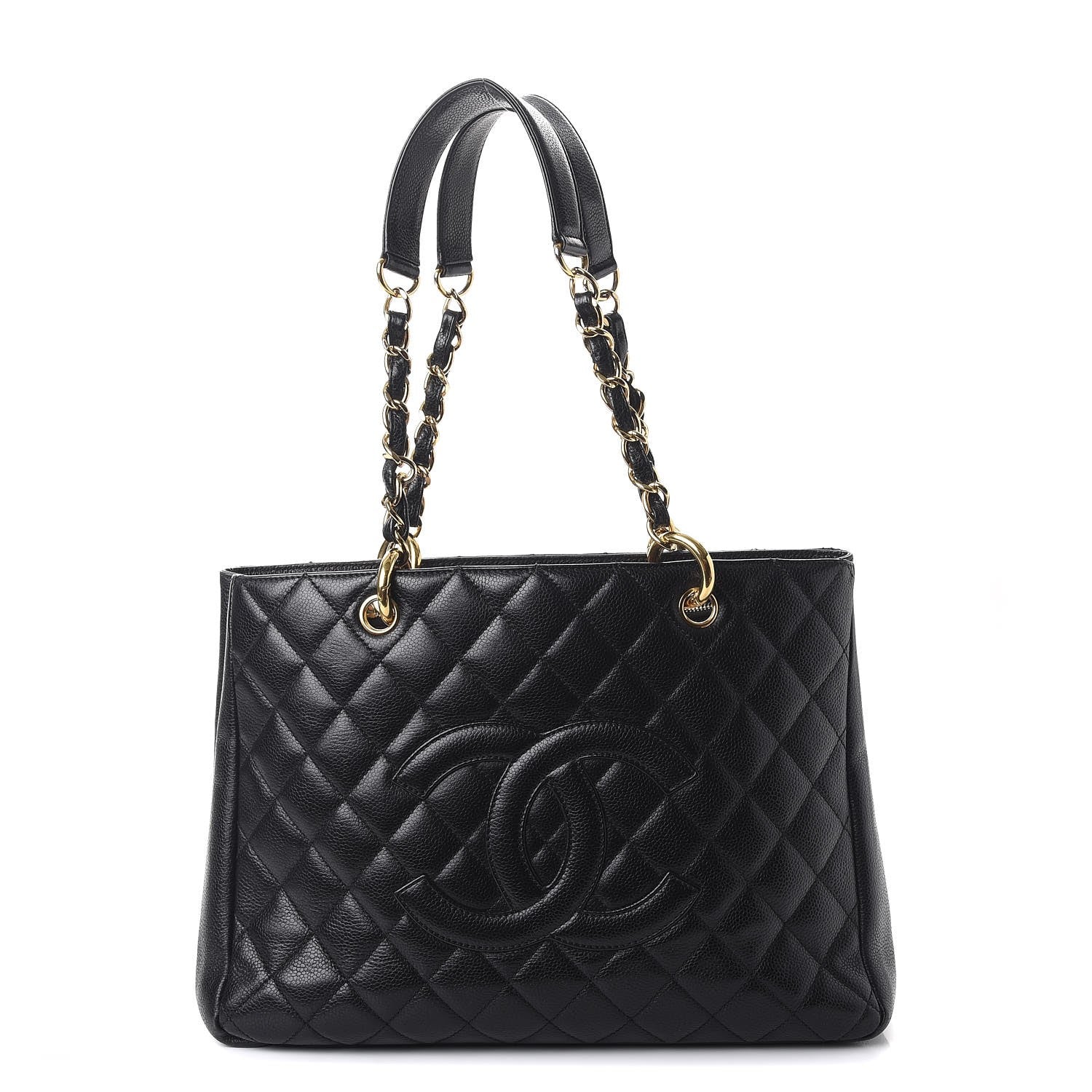 Chanel Caviar Quilted Grand Shopping Tote GST Black 1 of 9