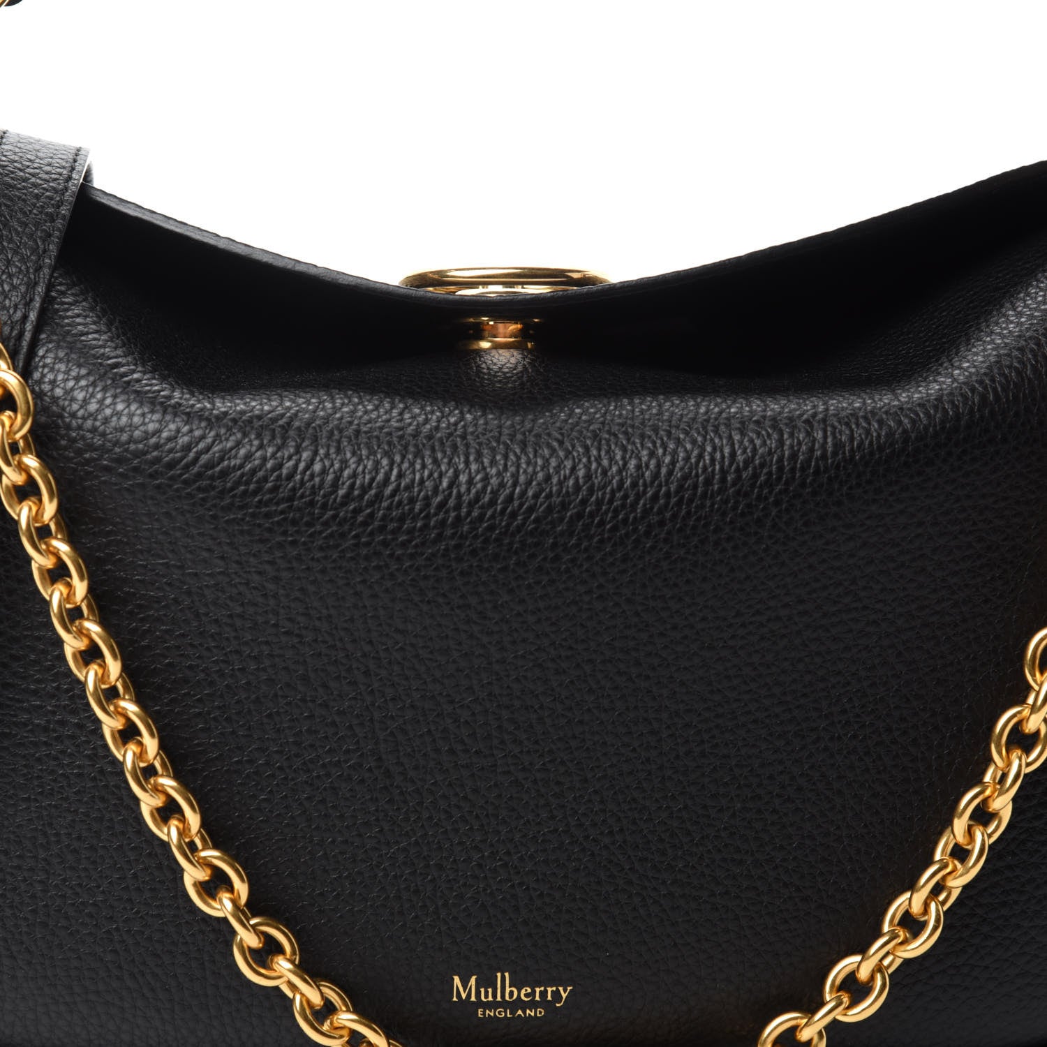 Mulberry Small Classic Grain Calfskin Small Leighton Black 9 of 9