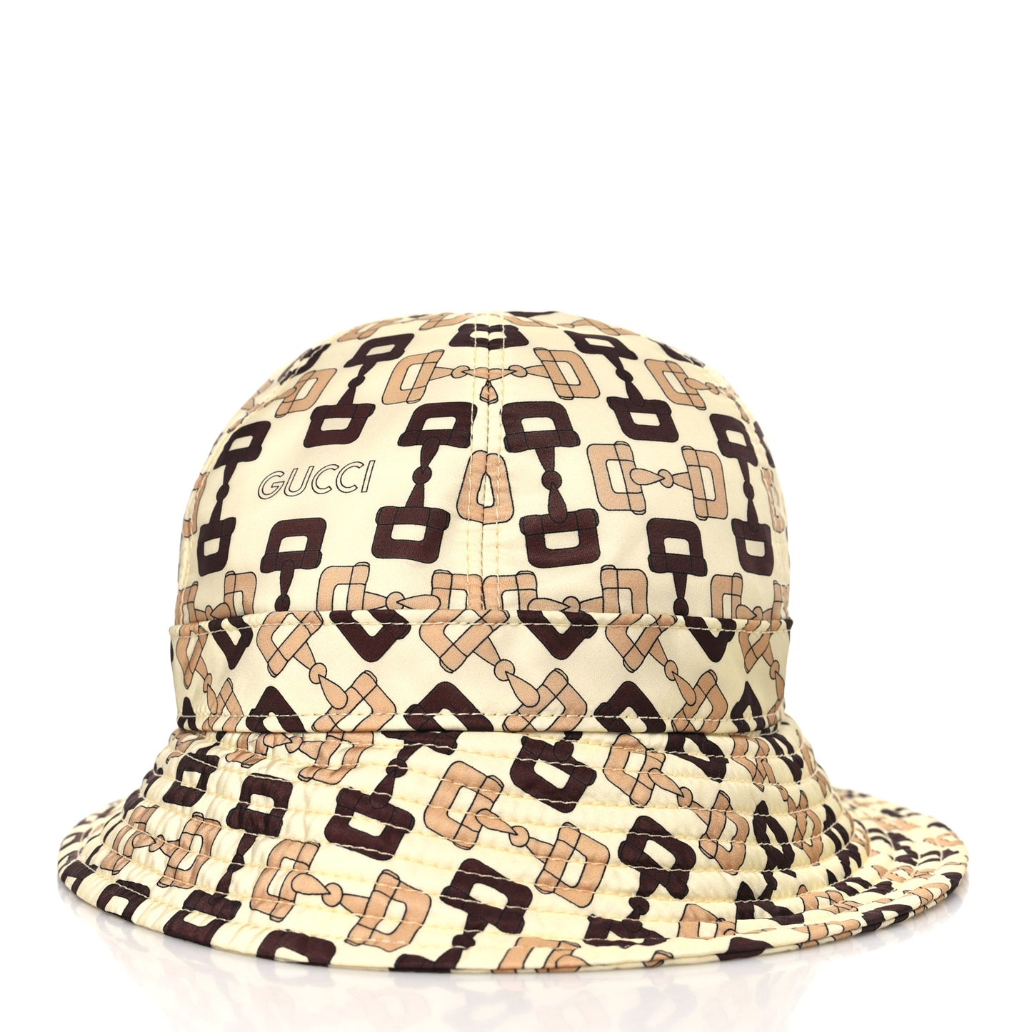 New Canvas Horsebit Alina Bucket Hat M Beige Multicolor