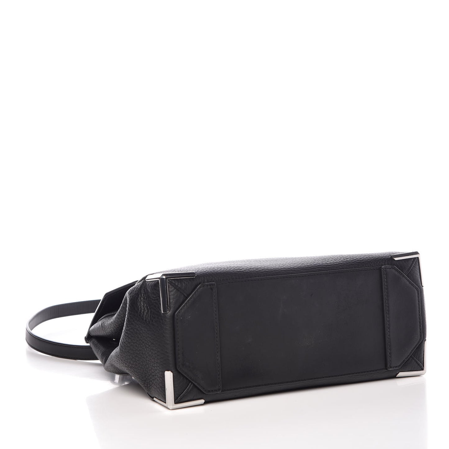 Calfskin Large Marion Black Silver Hardware