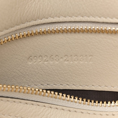 Gucci Roxy Calfskin Blondie Chain Shoulder Flap Bag Mystic White 7 of 11