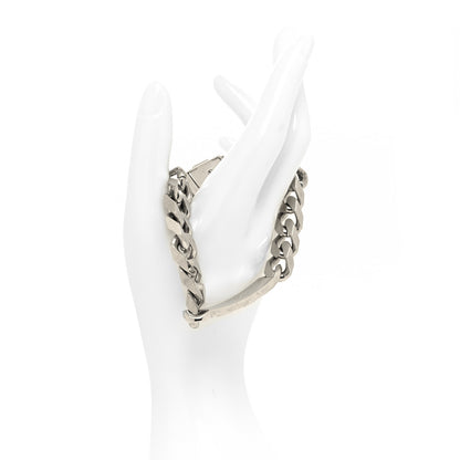 Louis Vuitton Zamac Palladium Monogram Chain Bracelet Silver 2 of 6