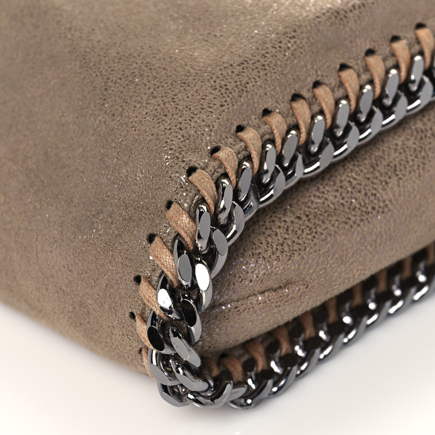 Stella McCartney Shaggy Deer Falabella Fold Over Tote Taupe 9 of 11